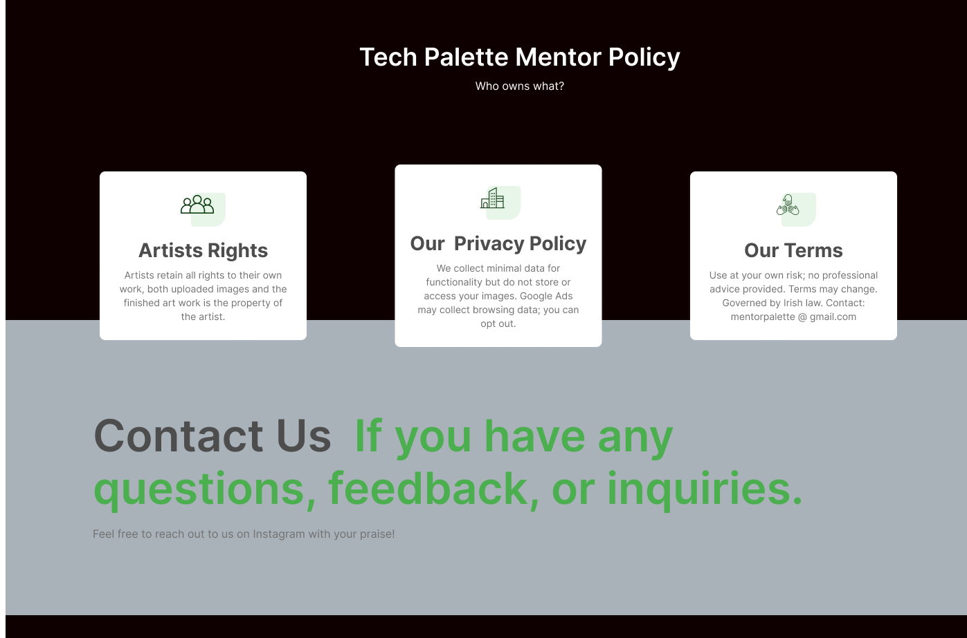 Policy Frame